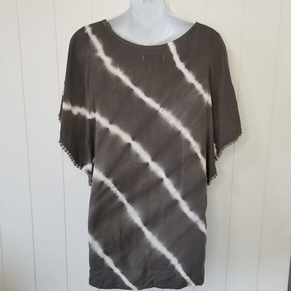 Knox Rose Boho Green Top Size Large - Picture 5 of 9